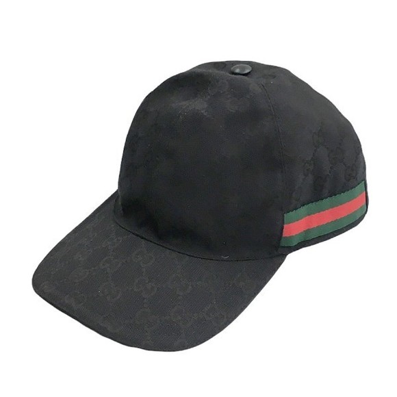 Gucci GG Sherry Line Baseball Cap Black - Picture 1 of 11